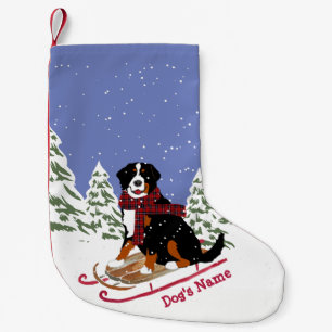 Petite Chaussette De Noël Cadeau de Noël Bernese Mt Chien de Noël personnali