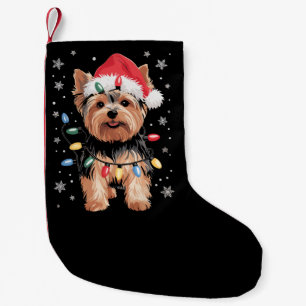 Petite Chaussette De Noël Cadeau de Noël pour chien Yorkie long