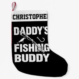 Petite Chaussette De Noël Cadeau personnalisé pour les pêcheurs de papa