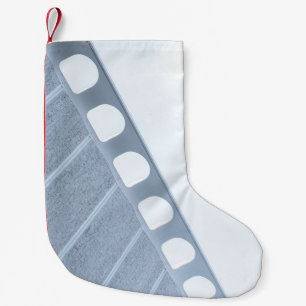 Petite Chaussette De Noël Cadre en métal noir et blanc