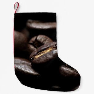 Petite Chaussette De Noël Café haricots rôtis nourriture café