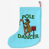 Petite Chaussette De Noël Calembour drôle de renne de Noël de danseur (Dos)