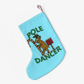 Petite Chaussette De Noël Calembour drôle de renne de Noël de danseur (Dos (Accrochage))