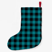 Petite Chaussette De Noël Camion rustique Bleu| Noël monogramme (Dos)