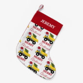Petite Chaussette De Noël Camions de construction de camions de Noël sur mes (Devant (Accrochage))