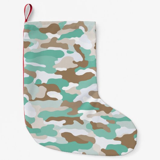 Petite Chaussette De Noël Camouflage côtier (Devant)