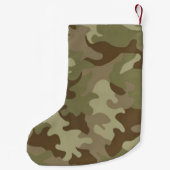 Petite Chaussette De Noël Camouflage de Noël personnalisé Stockage (Dos)