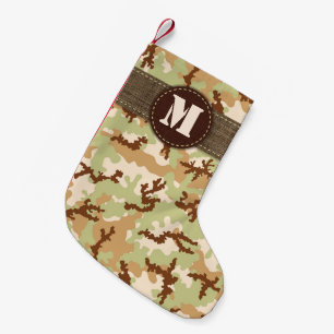 Petite Chaussette De Noël Camouflage du désert