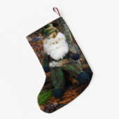 Petite Chaussette De Noël Camouflage Père Noël (Dos (Accrochage))