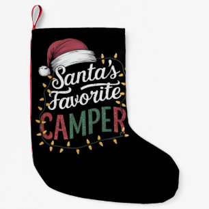 Petite Chaussette De Noël Camping Noël Le cadeau préféré de Santa pour campe