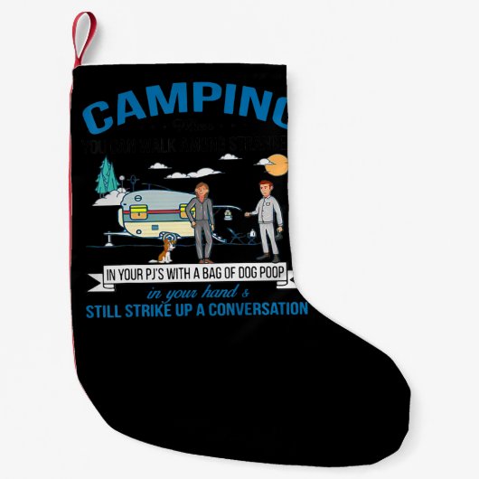 Petite Chaussette De Noël Camping Quand Vous Pouvez Marcher Un Cadeau Pour L (Devant)