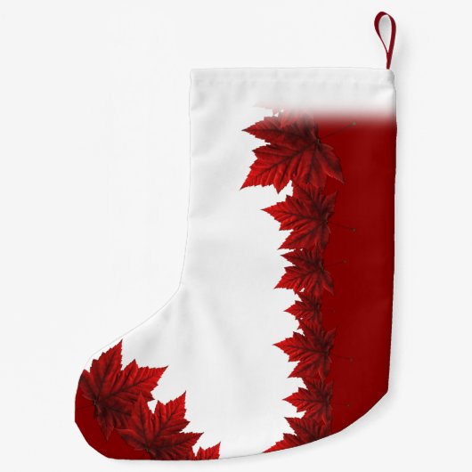 Petite Chaussette De Noël Canada Stocker Canada Maple Leaf Noël Sock (Dos)