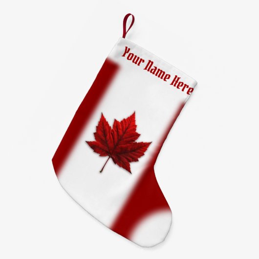 Petite Chaussette De Noël Canada Stocker Canada Maple Leaf Noël Sock (Devant (Accrochage))