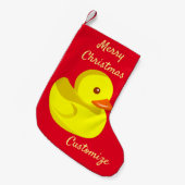 Petite Chaussette De Noël Canard en caoutchouc mou Thunder_Cove (Devant (Accrochage))