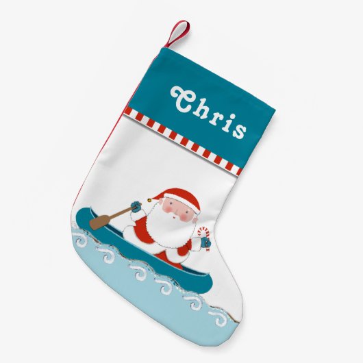 Petite Chaussette De Noël Canot de camping (Devant (Accrochage))