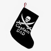 Petite Chaussette De Noël Capitaine Papa - Classique (Devant (Accrochage))