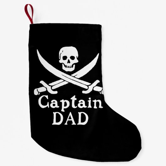 Petite Chaussette De Noël Capitaine Papa - Classique (Devant)