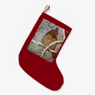 Petite Chaussette De Noël Cardinal Female Stocking