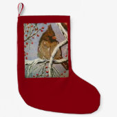 Petite Chaussette De Noël Cardinal Female Stocking (Devant)