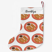 Petite Chaussette De Noël Caricature de Churro (Dos)