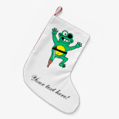 Petite Chaussette De Noël Caricature de grenouille pirate (Devant (Accrochage))