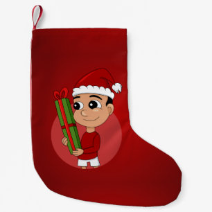 Petite Chaussette De Noël Caricature de Noël petit stockage de Noël