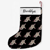 Petite Chaussette De Noël Caricature de planeur de sucre joyeux (Dos)