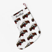 Petite Chaussette De Noël Caricature de voiture classique 1920 (Dos (Accrochage))