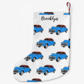 Petite Chaussette De Noël Caricature de voiture classique 1948 (Dos)