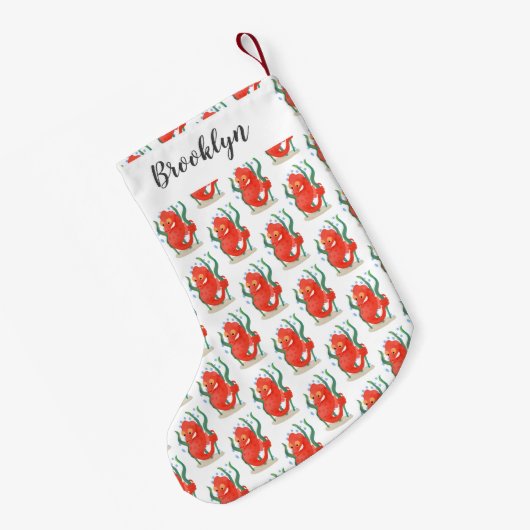 Petite Chaussette De Noël Caricature d'hippocampe pygmée (Dos (Accrochage))