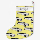 Petite Chaussette De Noël Caricature limousine (Dos)