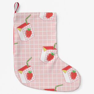Petite Chaussette De Noël Caricatures de Lait de fraise : Motif