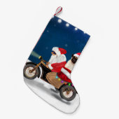 Petite Chaussette De Noël Carlin Chien Noël Père Noël (Devant (Accrochage))