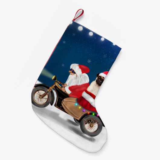 Petite Chaussette De Noël Carlin Chien Noël Père Noël (Devant (Accrochage))