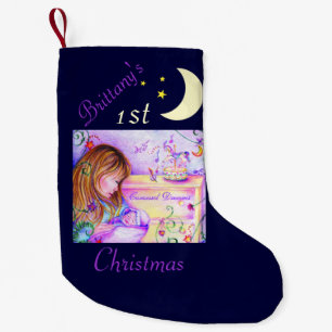 Petite Chaussette De Noël Carousel Dreams Midnight Blue Christmas Stocking