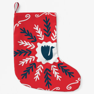 Petite Chaussette De Noël Carrelage de Noël Folk Doodle Art