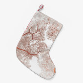 Petite Chaussette De Noël Carte des arbres 2 (Devant (Accrochage))