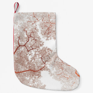 Petite Chaussette De Noël Carte des arbres 2