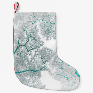 Petite Chaussette De Noël Carte des arbres 3