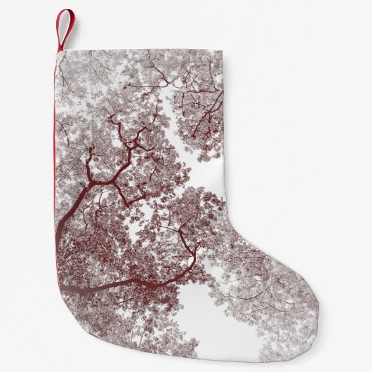Petite Chaussette De Noël Carte des arbres 4 (Devant)