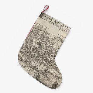 Petite Chaussette De Noël Carte imagée vintage de New York City (1672)