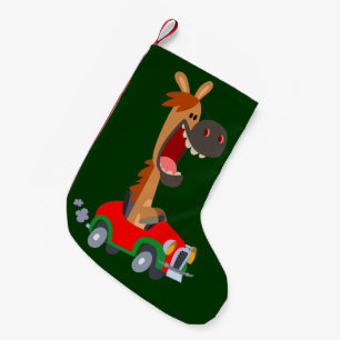 Petite Chaussette De Noël Cartoon Motorisé Cute Horse Noël Stocking