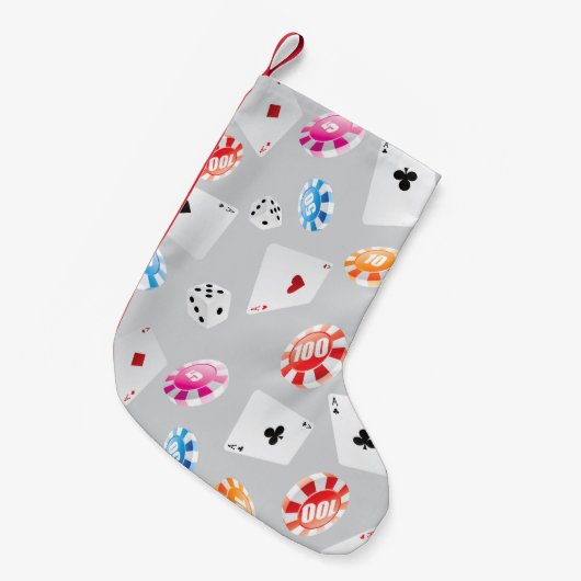 Petite Chaussette De Noël Casino, Jeux accessoires motif 8 (Devant (Accrochage))