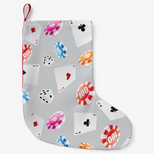 Petite Chaussette De Noël Casino, Jeux accessoires motif 8 (Devant)