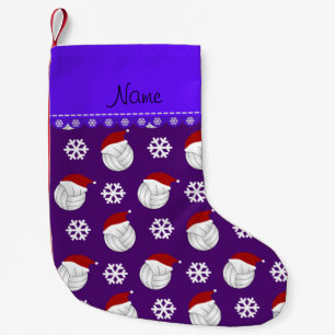 Petite Chaussette De Noël Casquettes pourpres nommés personnalisés de pèr