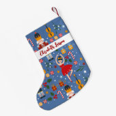 Petite Chaussette De Noël Casse-noisette et Ballerina jolie rose Joyeux Noël (Dos (Accrochage))