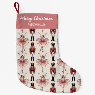 Petite Chaussette De Noël Casse-noisette et ballerine personnalisés de Noël