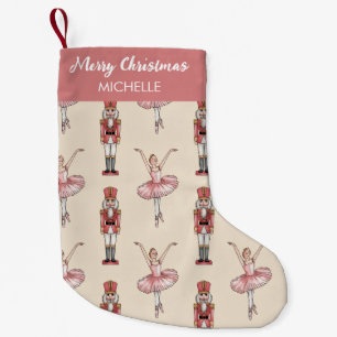 Petite Chaussette De Noël Casse-noisette et ballerine personnalisés de Noël 