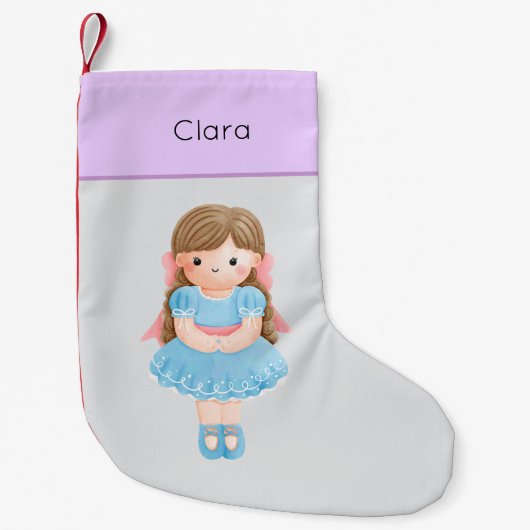 Petite Chaussette De Noël Casse-noix Pastel Clara Doll (Devant)
