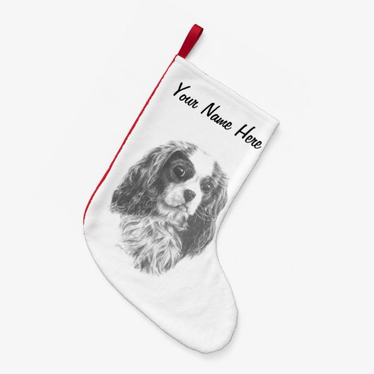 Petite Chaussette De Noël Cavalier King Charles Spaniel (Devant (Accrochage))